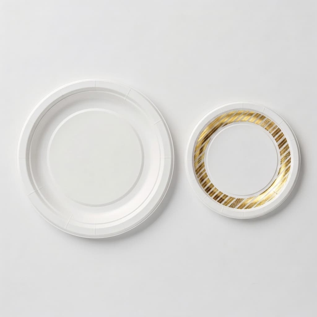 10" Luxury Celebration Plate (Metallic Gold Rim)
