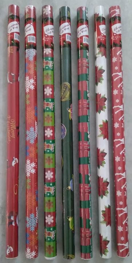 High-Gloss LWC Holiday Wrapping Roll (40 sq.ft.)